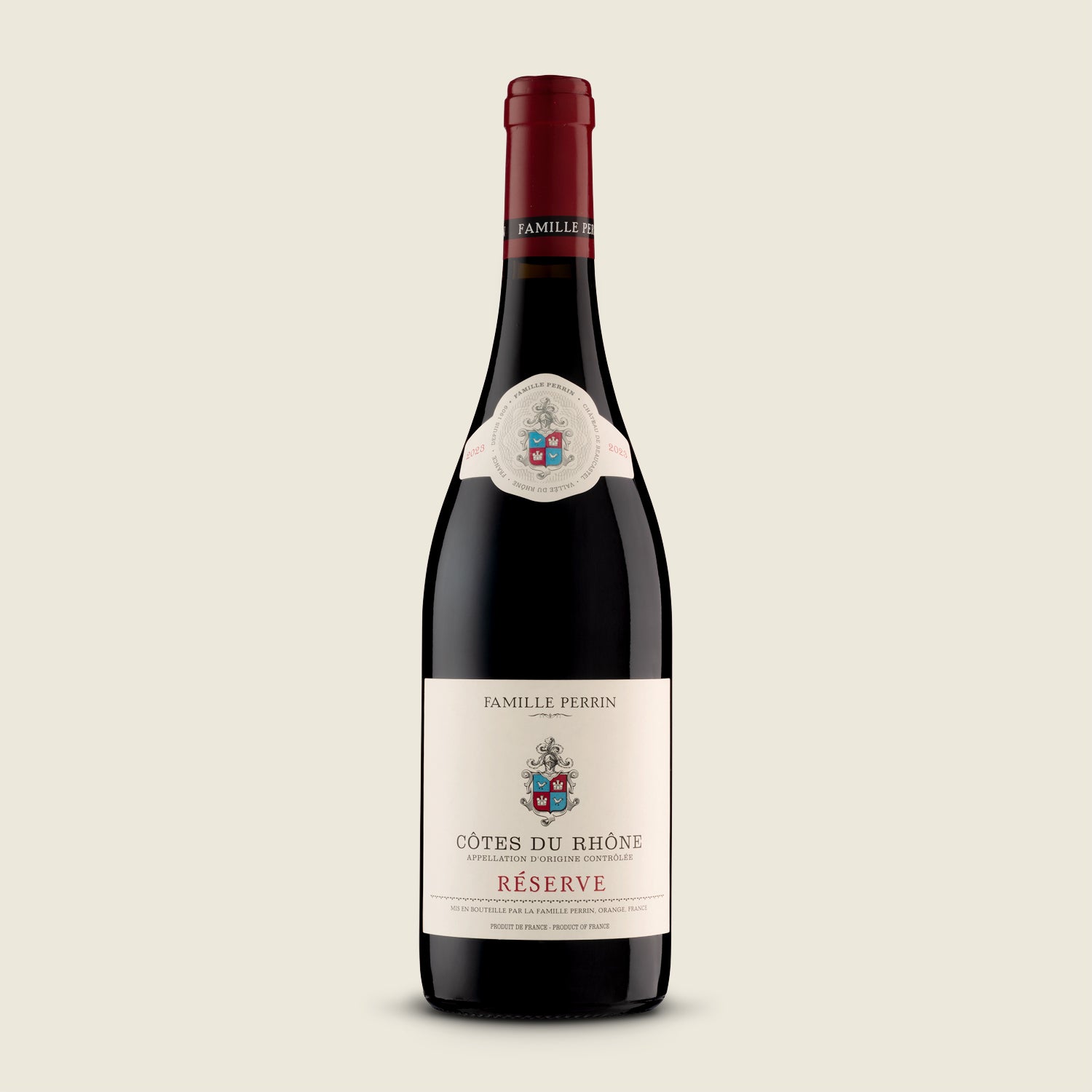Famille Perrin CÔTES DU RHONE RÉSERVE 2023, červené suché víno
