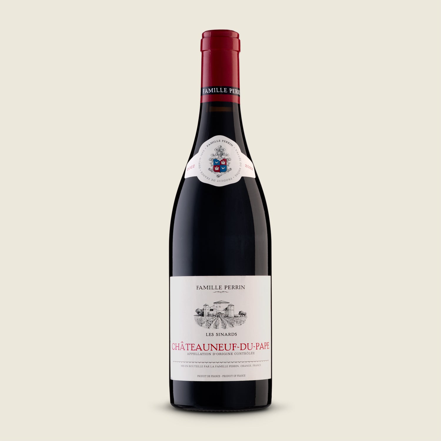 Famille Perrin CHÂTEAUNEUF DU PAPE 2022, červené suché víno