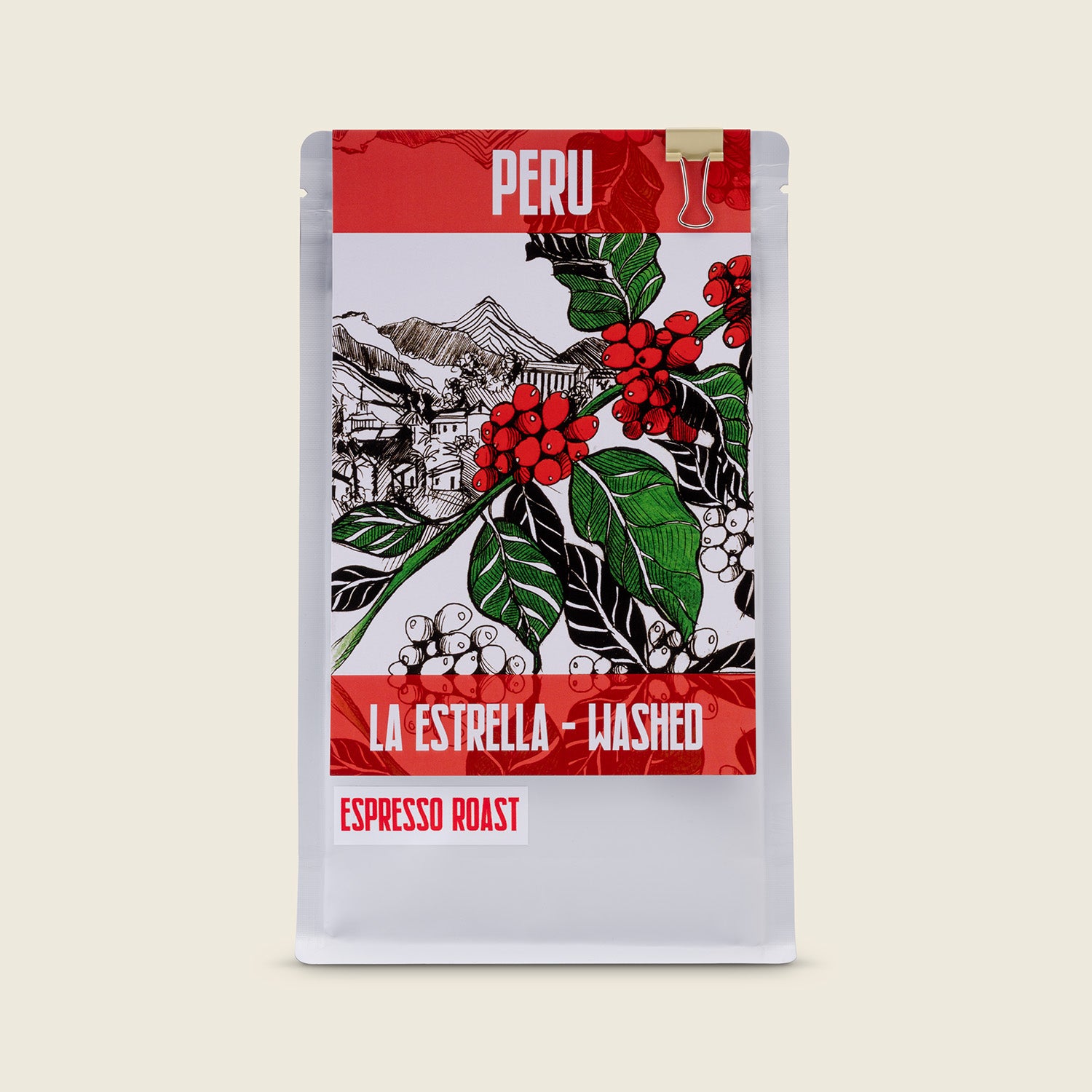 Jokes Aside Coffee La Estrella Peru Washed, káva na espresso, 200g