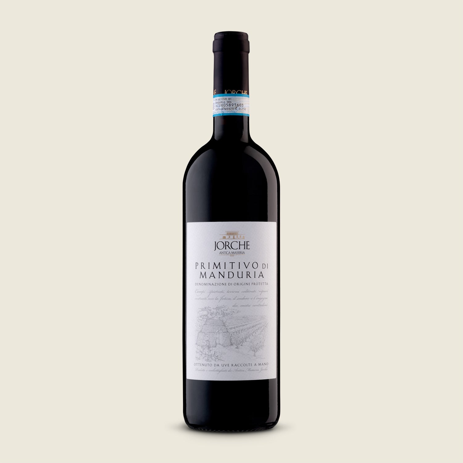 Antica Masseria Jorche PRIMITIVO DI MANDURIA DOP 2022, červené suché víno