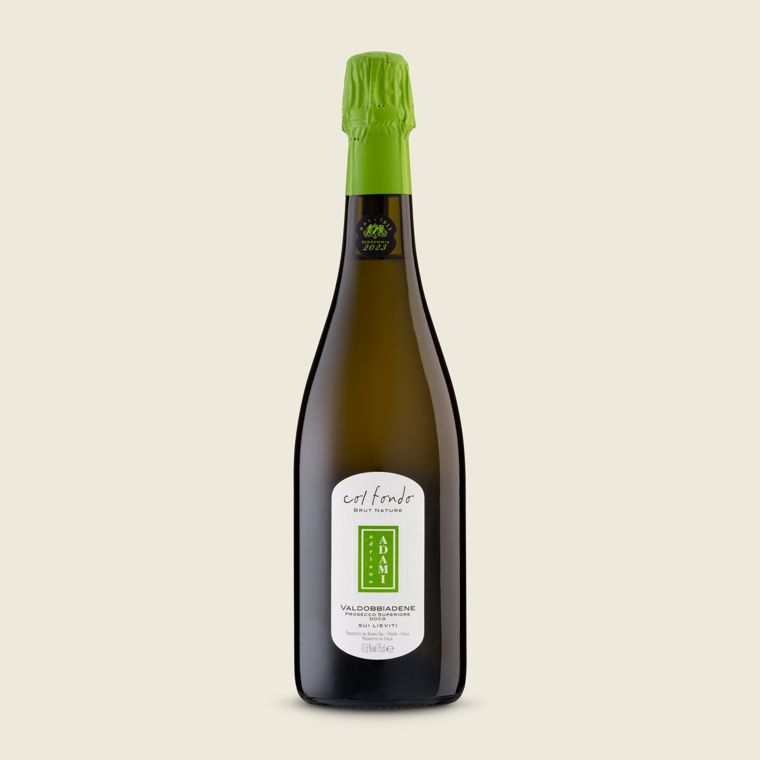 COL FONDO PROSECCO VALDOBBIADENE BRUT NATUR DOCG, Adrianno Adami, 0,75l