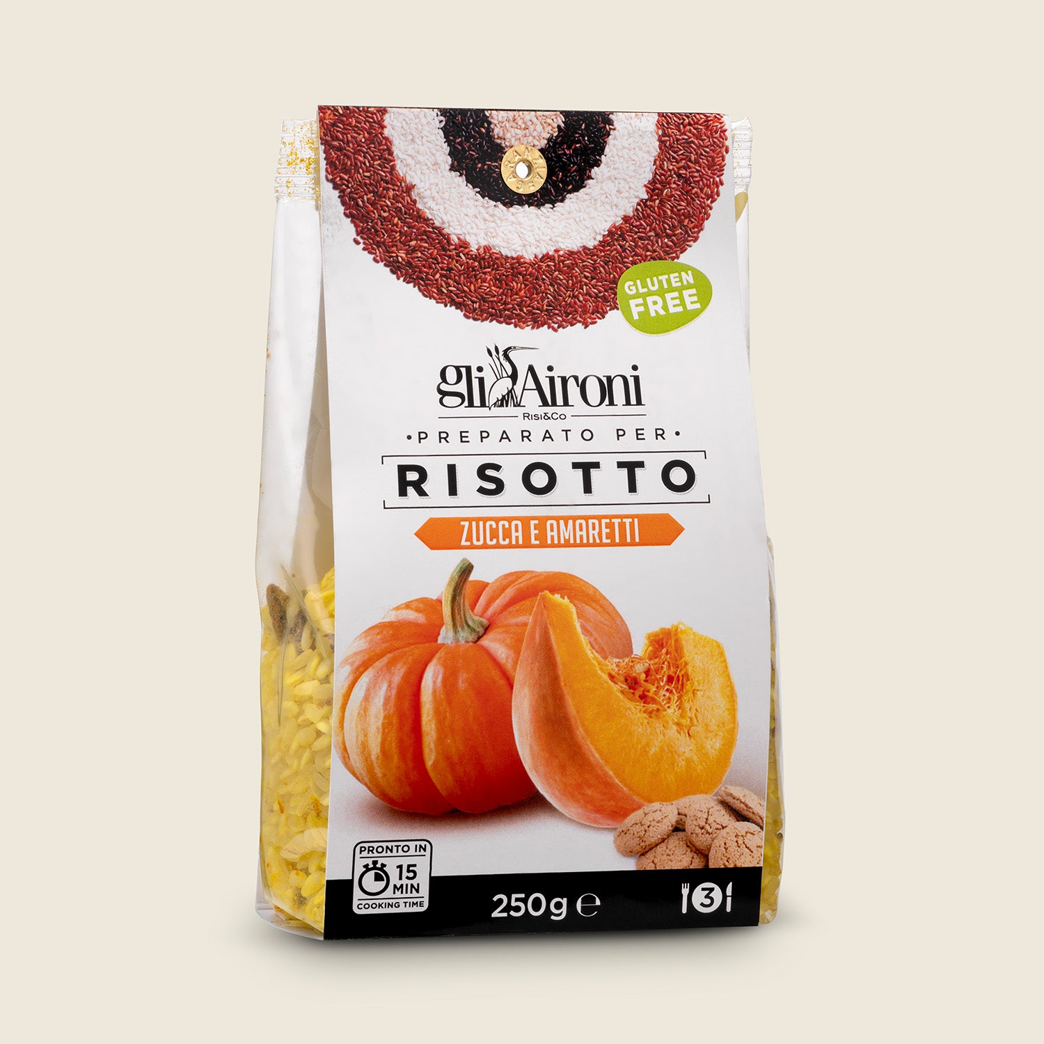 Gli Aironi Rizoto s dýní a sušenkami Amaretti, 250g