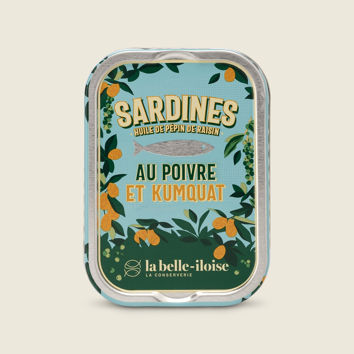 La Belle Illoise Sardinky se zeleným pepřem a kumquatem, 115 g