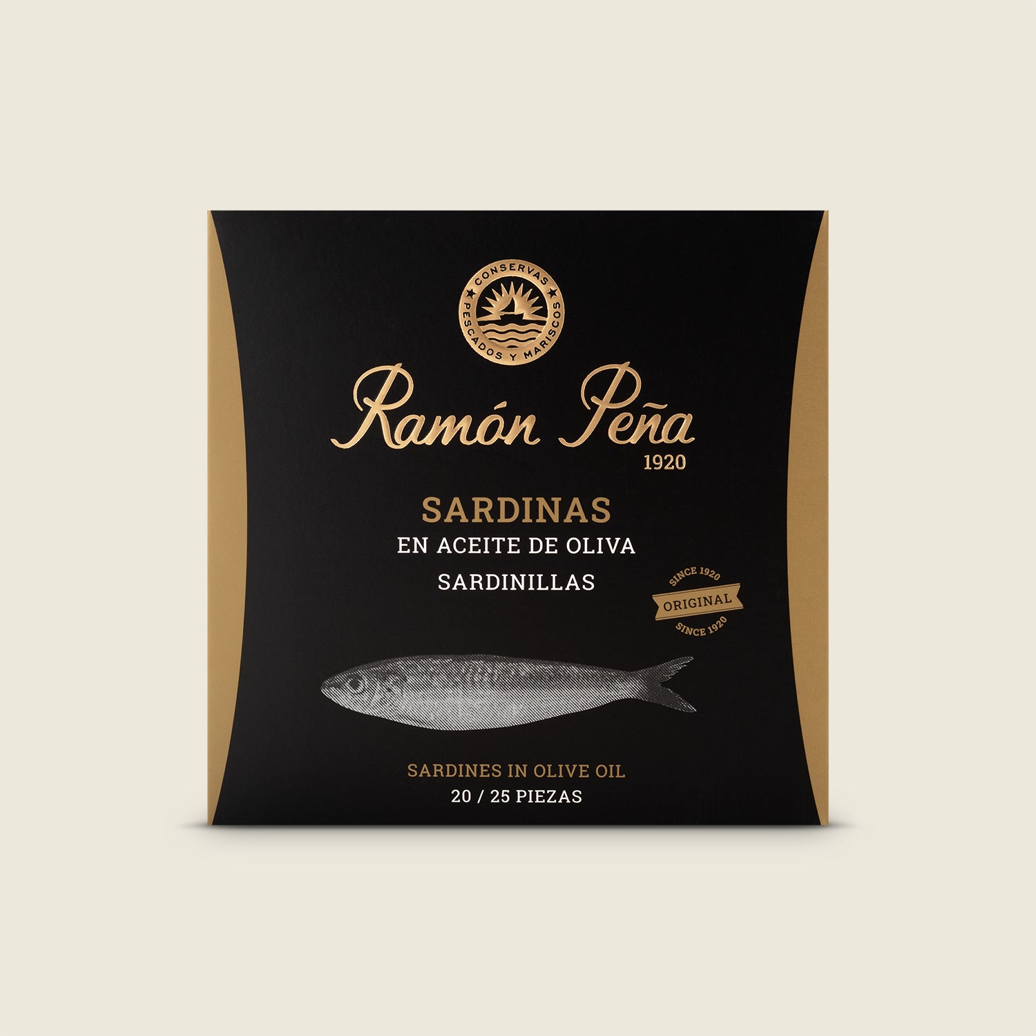 Ramón Peňa Malé sardinky v olivovém oleji, zlatá řada, 20/25 ks, 130g