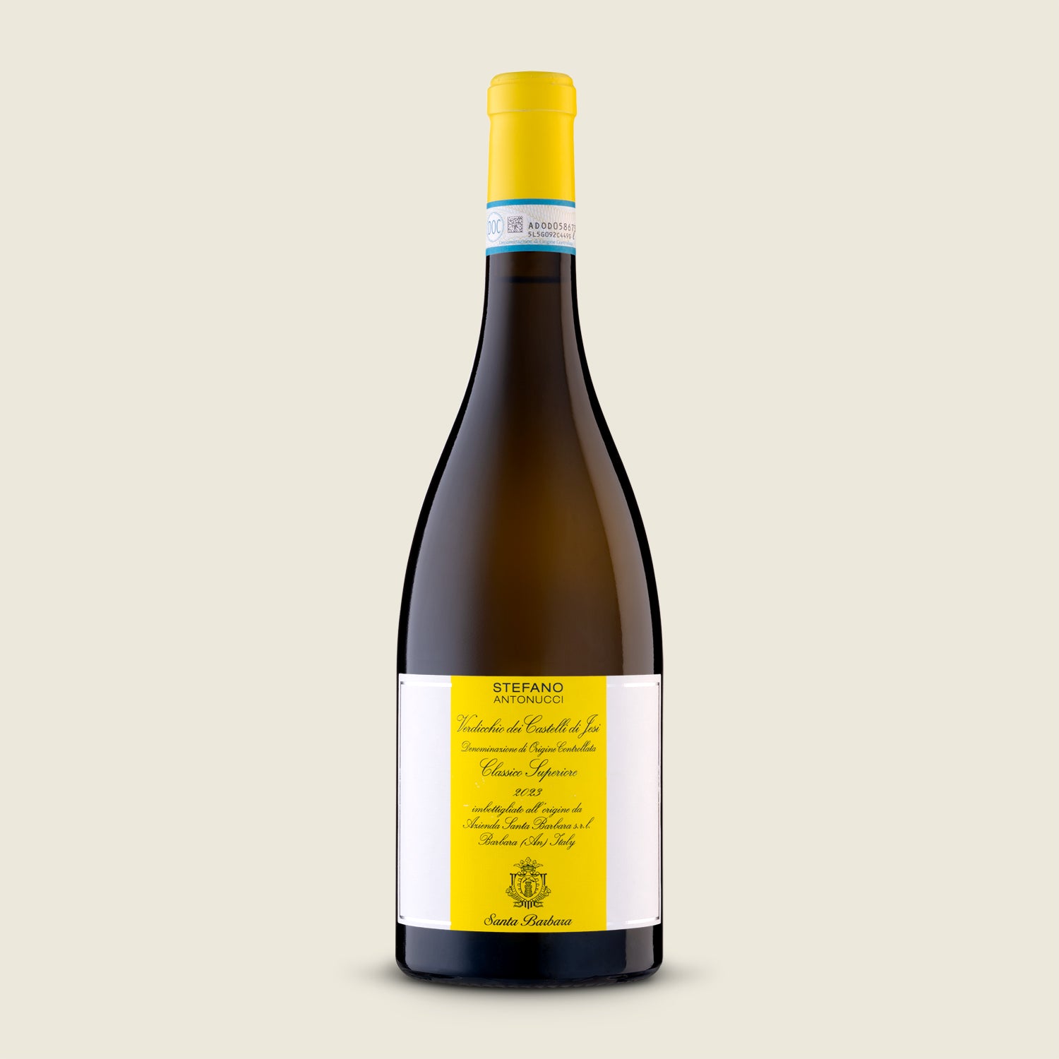 Santa Barbara STEFANO ANTONUCCI VERDICCHIO DEI CASTELLI  DOC CLASSICO SUPERIORE 2023, bílé suché víno
