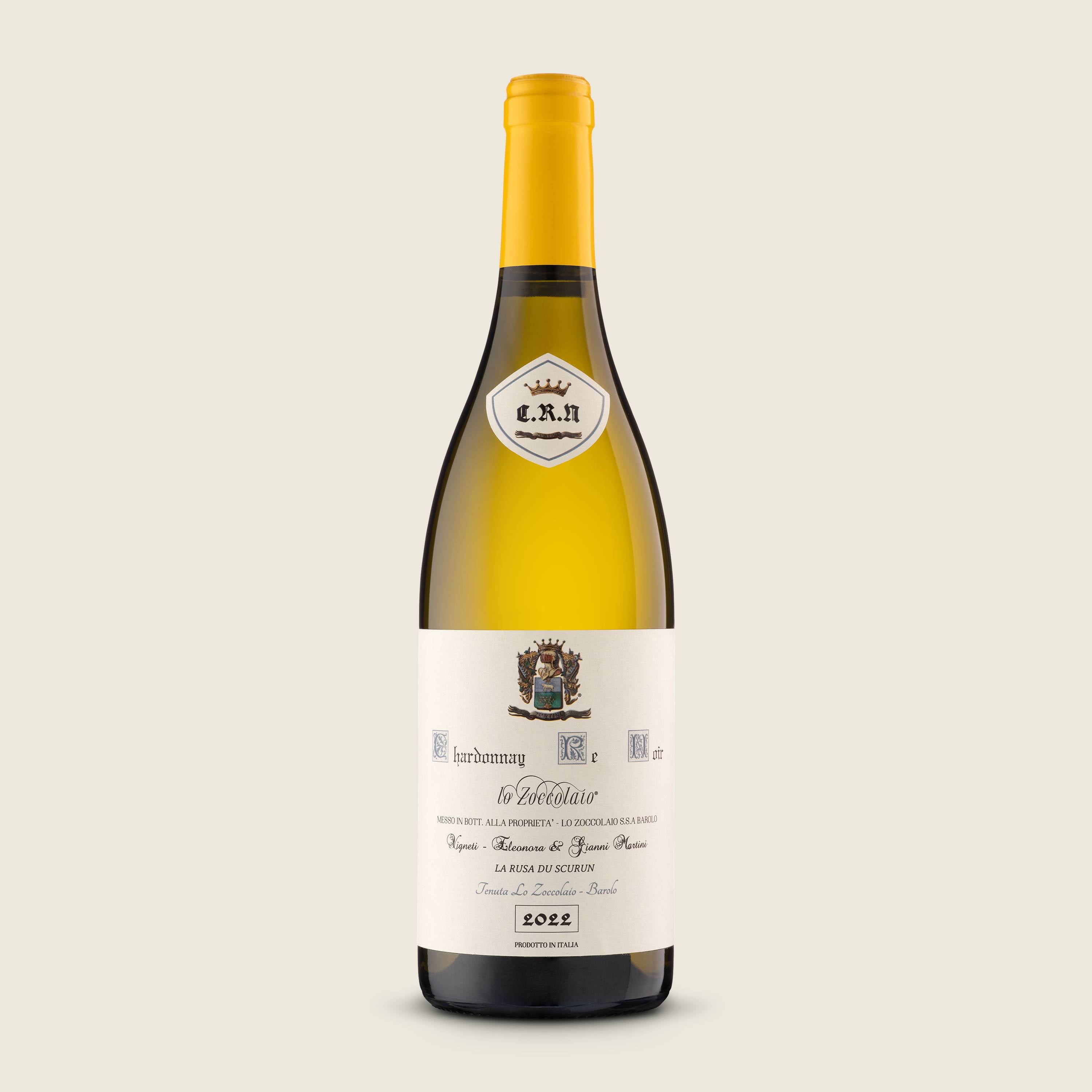 Lo Zoccolaio CASSETTA LEGNO LANGHE DOC CHARDONNAY 2022, bílé suché víno