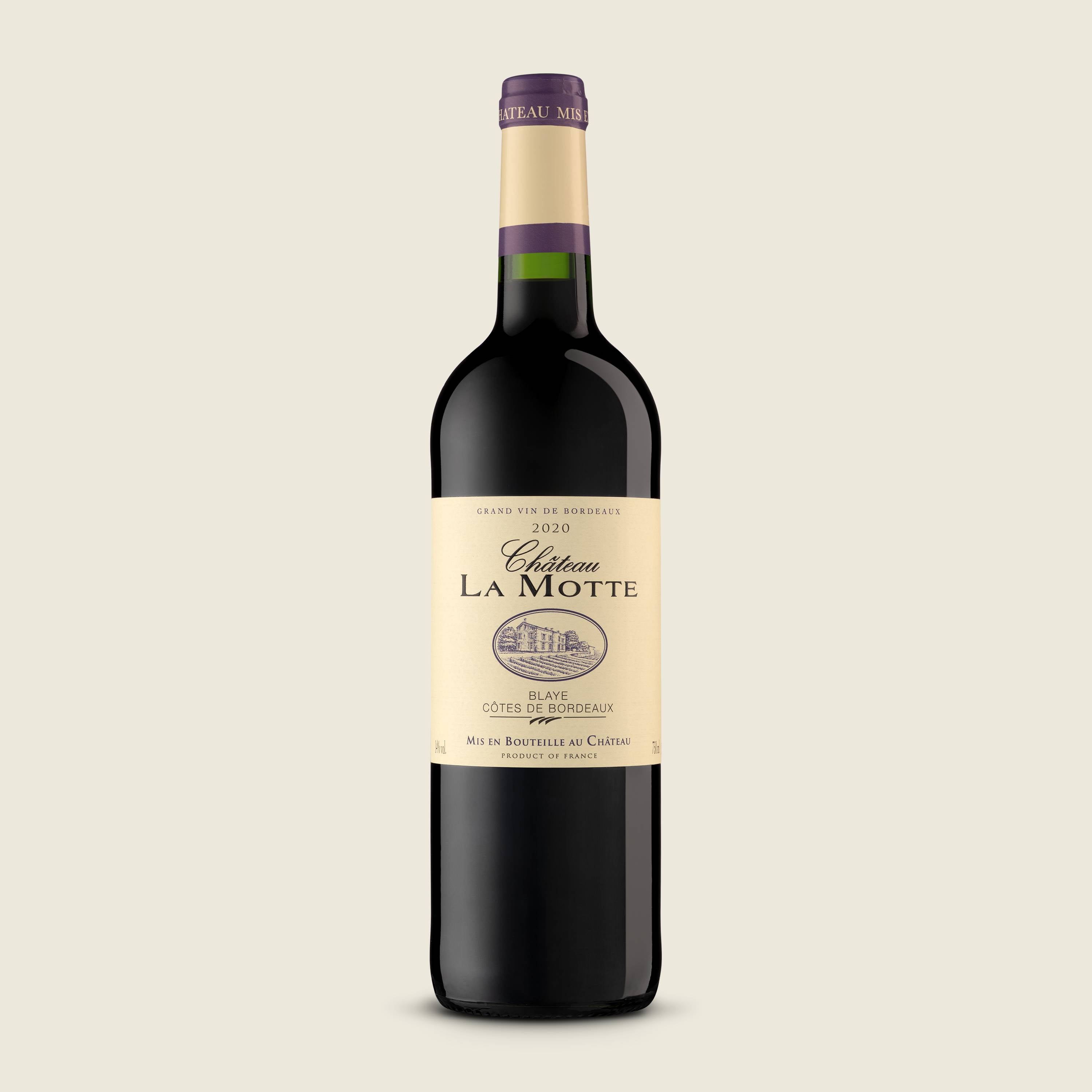 Château La Motte BLAYE CÔTES DE BORDEAUX 2020, červené suché víno