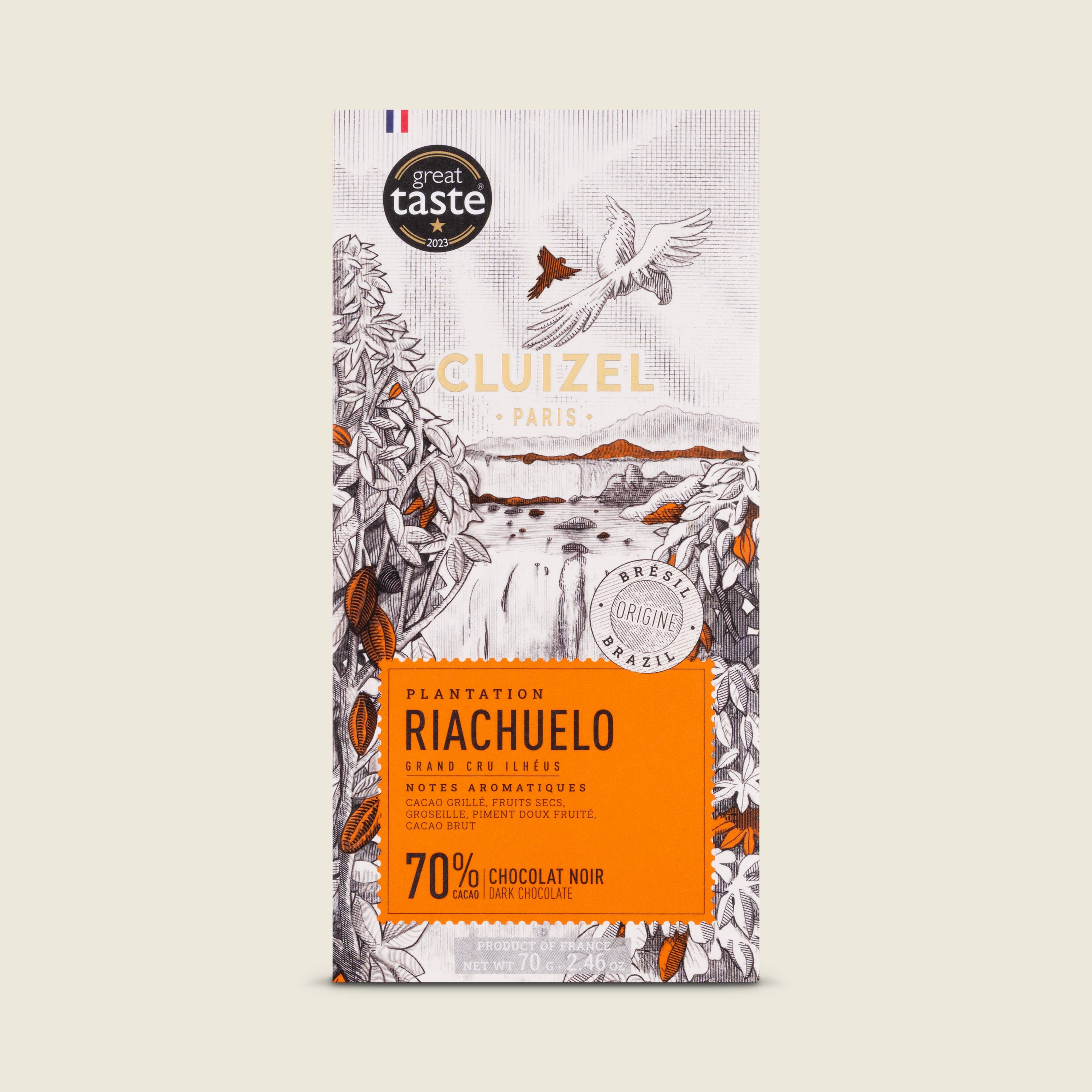Cluizel Riachuelo Noir čokoláda 70%, 70g